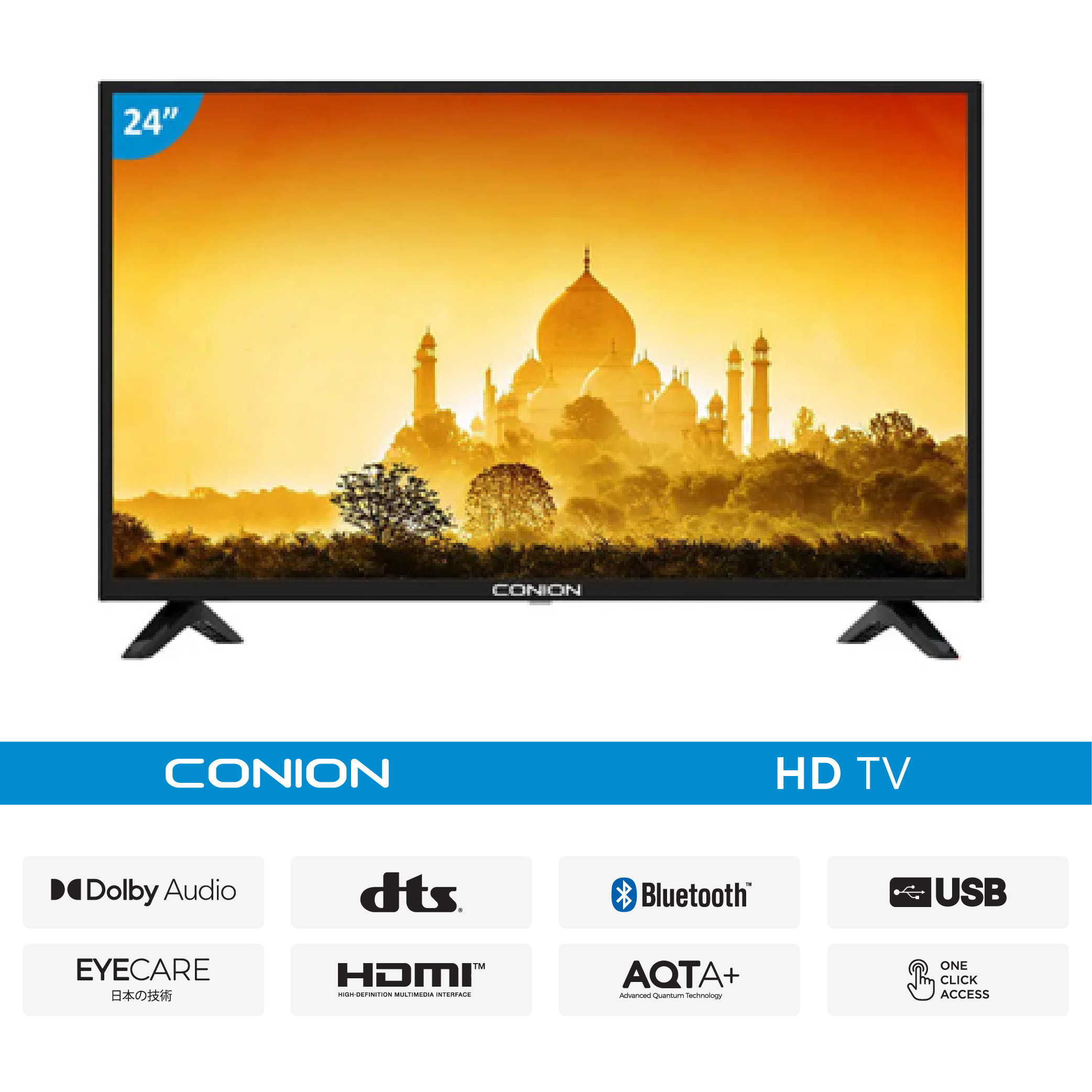 6. Conion BE-24U303B (Basic) HD LED Television-01 Conion BE-24U303B (Basic) HD LED Television - Image 1