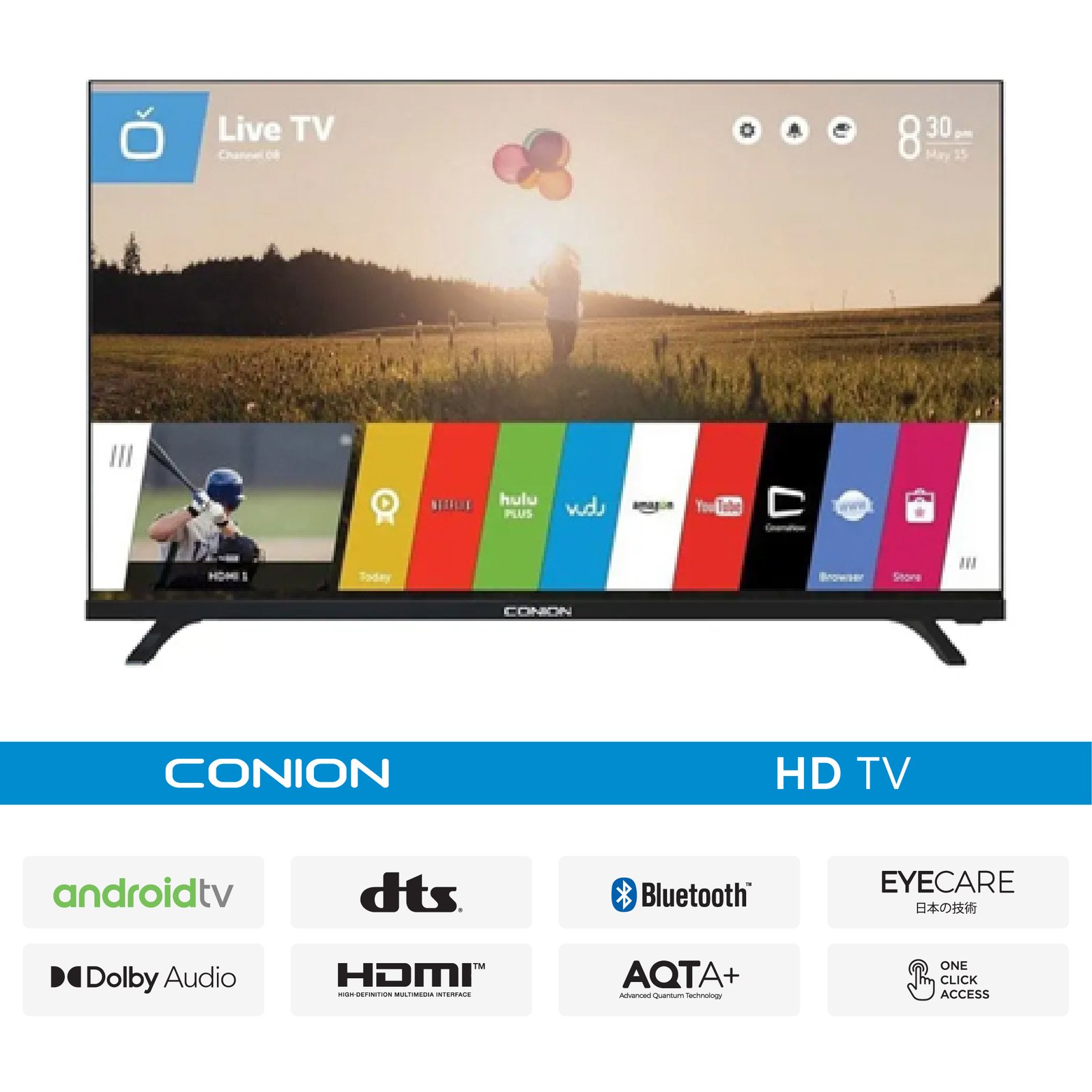 9. Conion BE-32F720S (Smart) HD LED Television-01 Conion BE-32F720S (Smart) HD LED Television - Image 1
