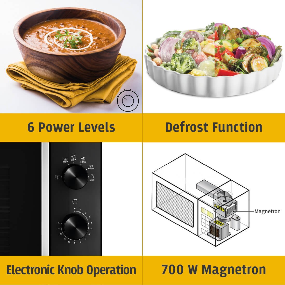 Whirlpool Magicook 20L Classic Knob (Solo) Microwave Oven at Best