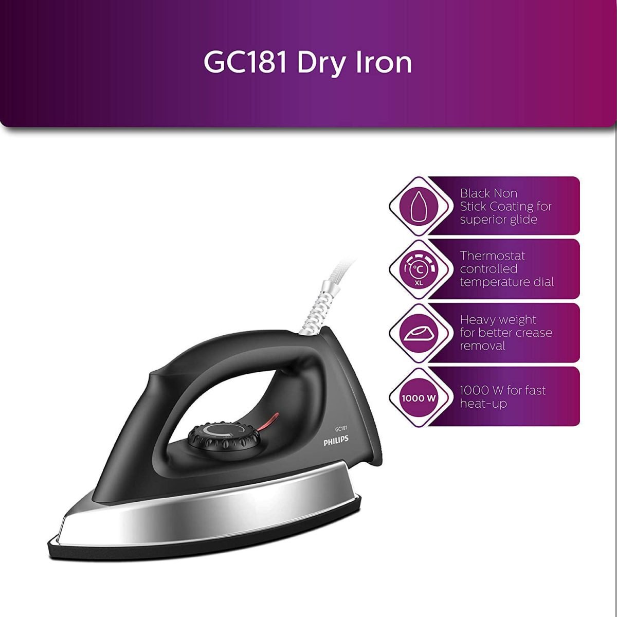 Philips GC 181/80 Dry Iron - Image 6