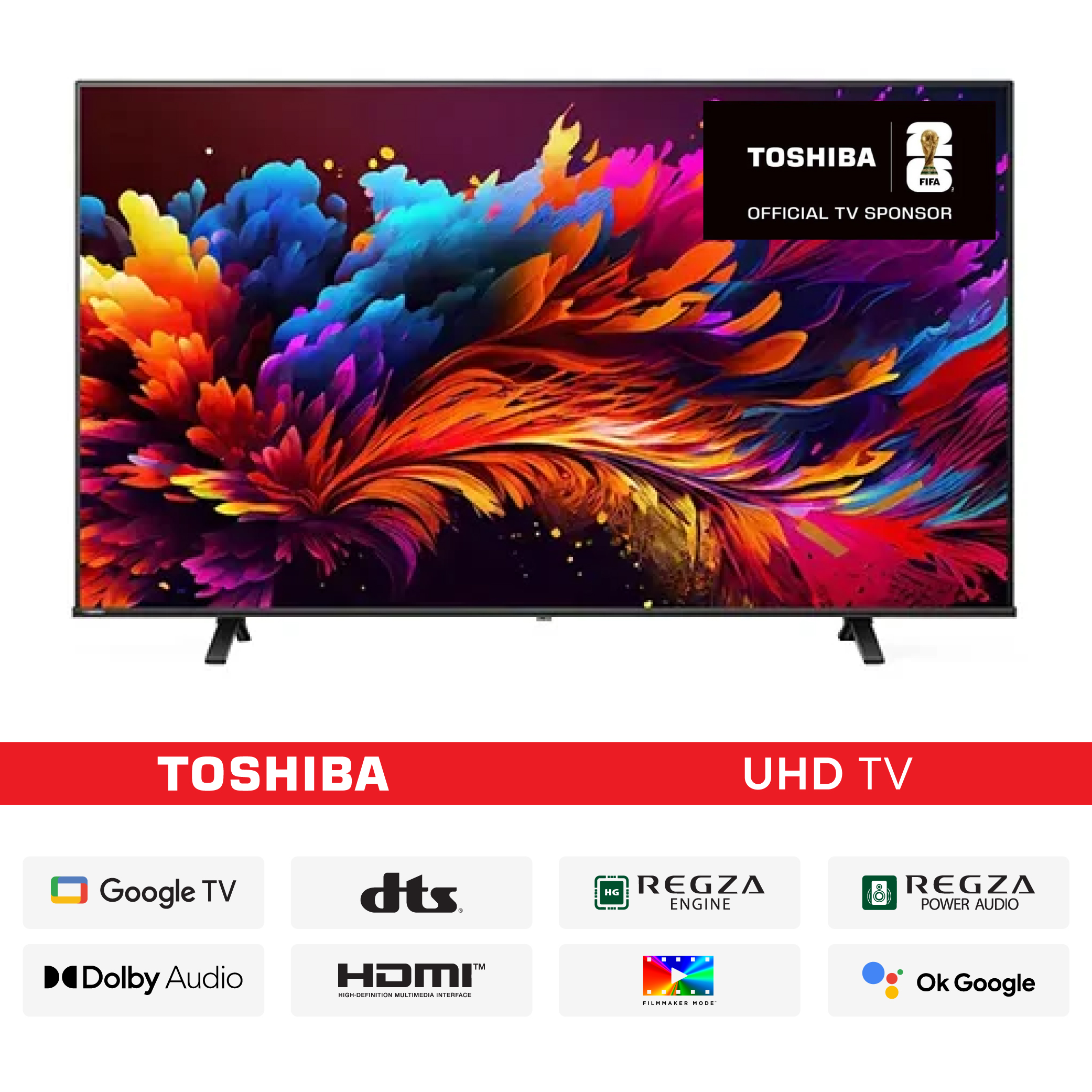 7. Toshiba 43″ 43C350NP UHD 4K Google TVwcpop-01 Toshiba 43" 43C350NP UHD 4K Google TV - Image 1
