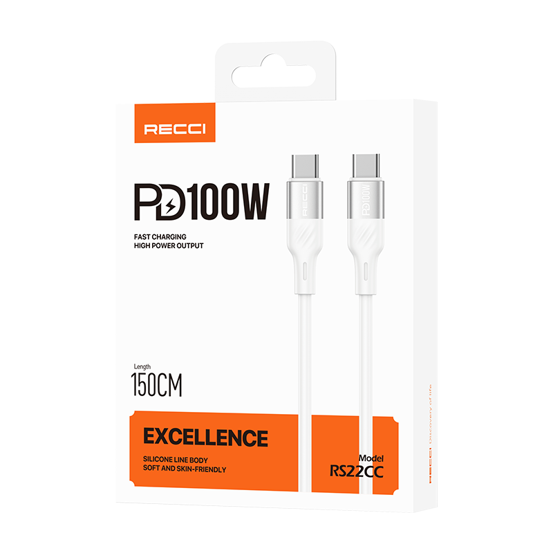 Copy of 13 Recci RS22CC White Data Cable - Image 2
