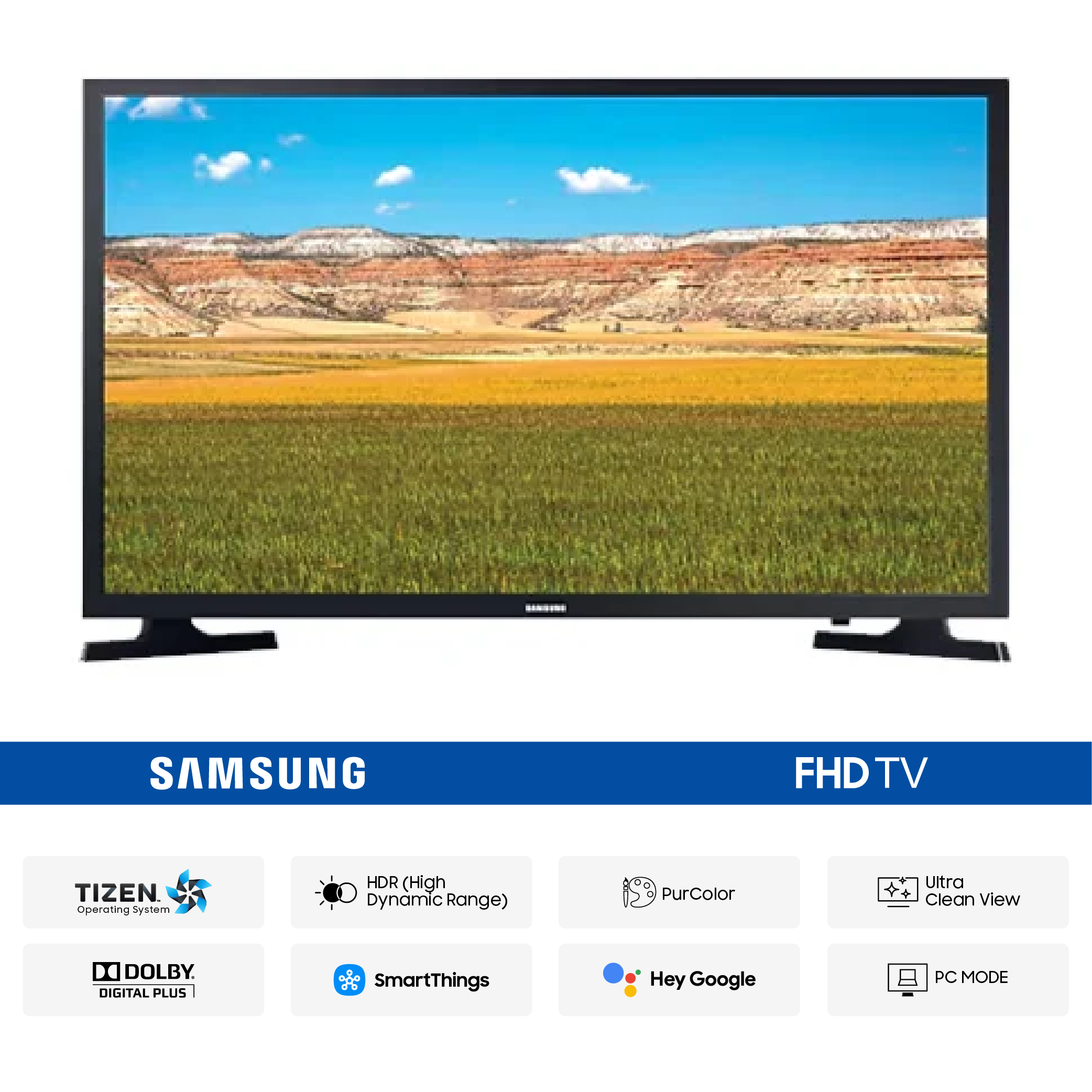 23. Samsung T4450 32″ FHD Smart TV-01 Samsung T4450 32" FHD Smart TV - Image 1