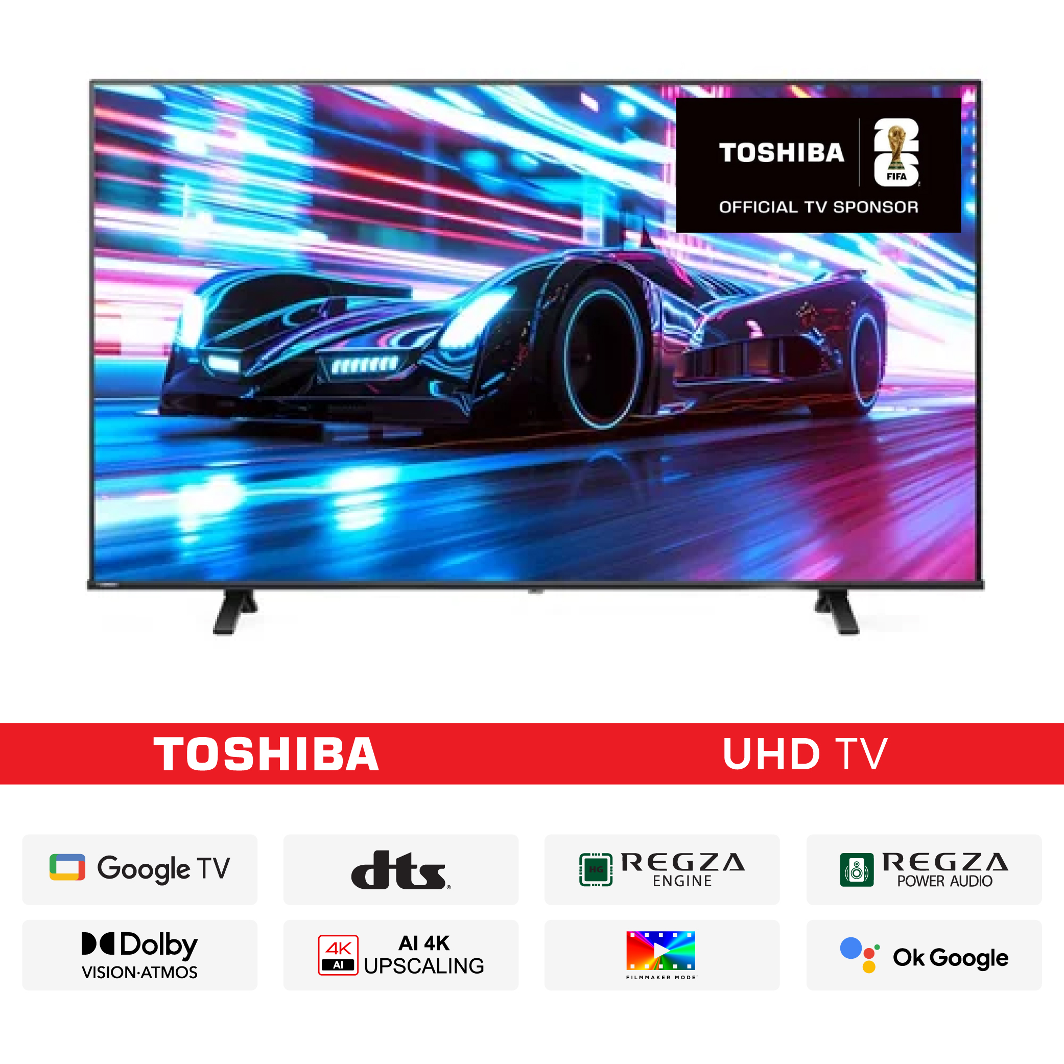 1. Toshiba 65″ 65C350NP UHD 4K Google TVwcpop-01 Toshiba 65″ 65C350NP UHD 4K Google TV - Image 1