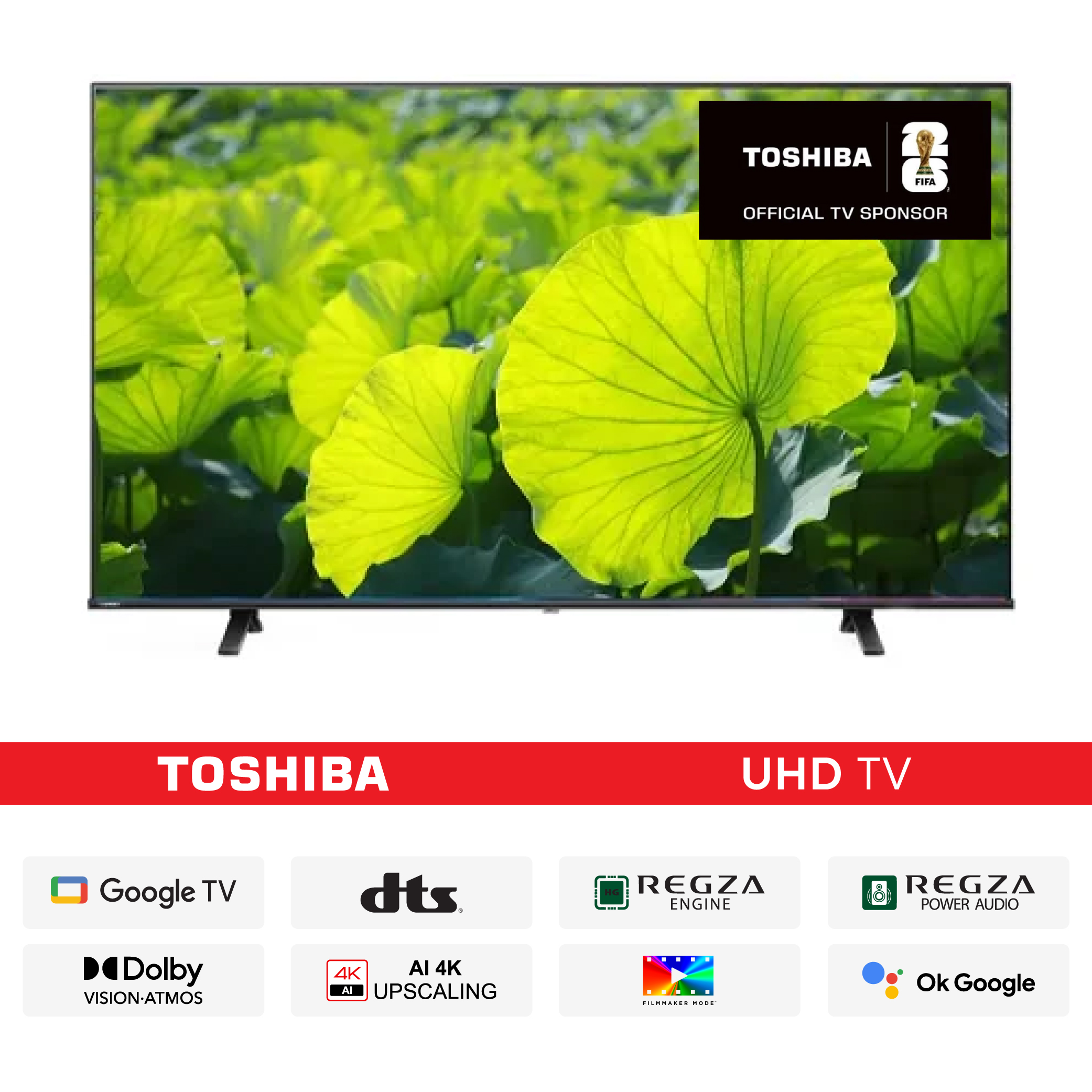 2. Toshiba 55″ 55C350NP UHD 4K Google TVwcpop-01 Toshiba 55″ 55C350NP UHD 4K Google TV - Image 1