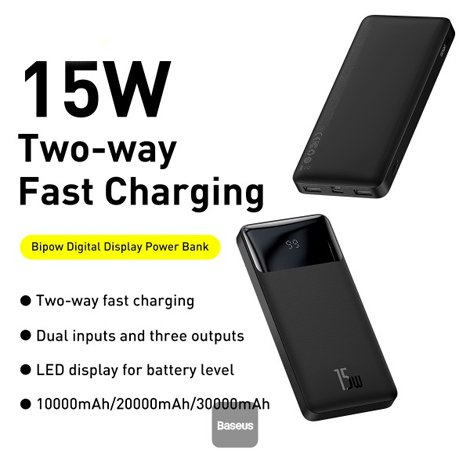 Baseus-Bipow-Digital-Display-10000mAh-15W-Black-Overseas-Edition-Power-Bank_6 Baseus Bipow Digital Display 10000mAh 15W Black Overseas Edition Power Bank - Image 5