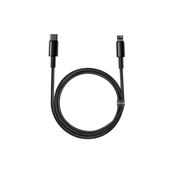 Baseus CATWJ-01Tungsten Gold Black Type-C to Type-C 100W Fast Charging  Data Cable
