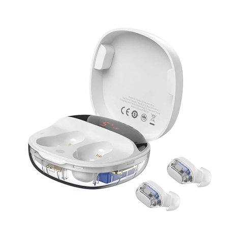 Baseus-Encok-WM01-Plus--White-TWS-Earbuds_2 Baseus Encok WM01 Plus  White TWS Earbuds - Image 2