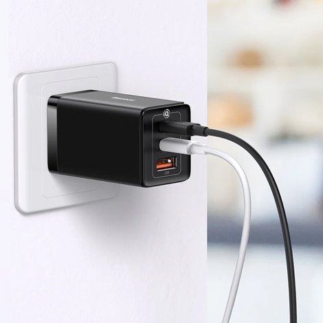 Baseus-GaN5-Pro-2C+U-65W-CN-Black-Fast-Charger_5 Baseus GaN5 Pro 2C+U 65W CN Black Fast Charger - Image 5