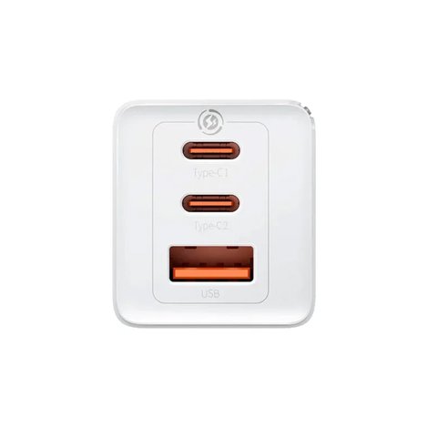 Baseus-GaN5-Pro-2C+U-65W-EU- White-Fast-Charger_2 Baseus GaN5 Pro 2C+U 65W EU  White Fast Charger - Image 2