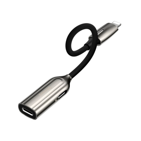 Baseus L55 2-in-1 iP Male to Dual iP Tarnish Female Adapter