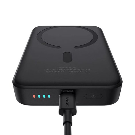 Baseus-Magnetic-Mini-Air--Wireless-Fast-Charge-10000mAh-20W-Cluster-Black-Power-Bank_7 Baseus Magnetic Mini Air  Wireless Fast Charge 10000mAh 20W Cluster Black Power Bank - Image 7