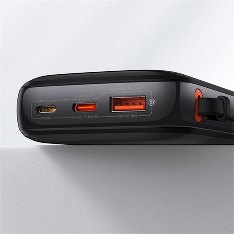 Baseus-Qpow-Pro+-Digital-Display-Fast-Charge-20000mAh-22.5W-Type-C-Edition-Cluster-Black-Power-Bank_2 Baseus Qpow Pro+ Digital Display Fast Charge 20000mAh 22.5W Type-C Edition Cluster Black Power Bank - Image 2