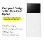 Baseus Star-Lord Digital Display Fast Charging 20000mAh 30W Moon White Power Bank - Image 3