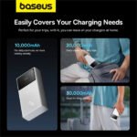 Baseus Star-Lord Digital Display Fast Charging 20000mAh 30W Moon White Power Bank - Image 4