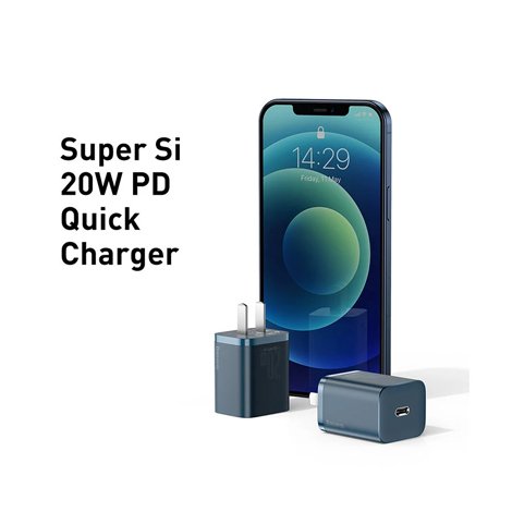 Baseus-Super-Si-QC-USB-C-20W-CN-Blue-Charger_3 Baseus Super Si QC USB-C 20W CN Blue Charger - Image 3