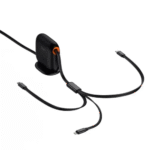 Baseus Traction Series Retractable 3-in-1 Desktop Organizer  Type-C to M+L+C 100W 1.7m  Black Fast Charging Cable - Image 3