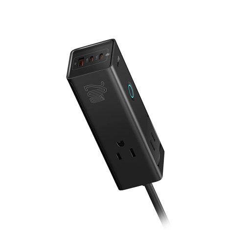 Baseus-US-PowerCombo-3AC+1U+2C-20W-Lite-Power-Strip_2 Baseus US PowerCombo 3AC+1U+2C 20W Lite 6 Ports Power Strip - Image 2