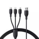 Baseus Ultra-Fast 3 in 1  USB to Micro USB Lightning USB-C 3.5A 1.3m Black Fast Charging Cable
