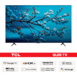 TCL Bezel less 75″ 75P8K QLED 4K SMART Dolby Atmos DTS Voice Control WIFI Google TV