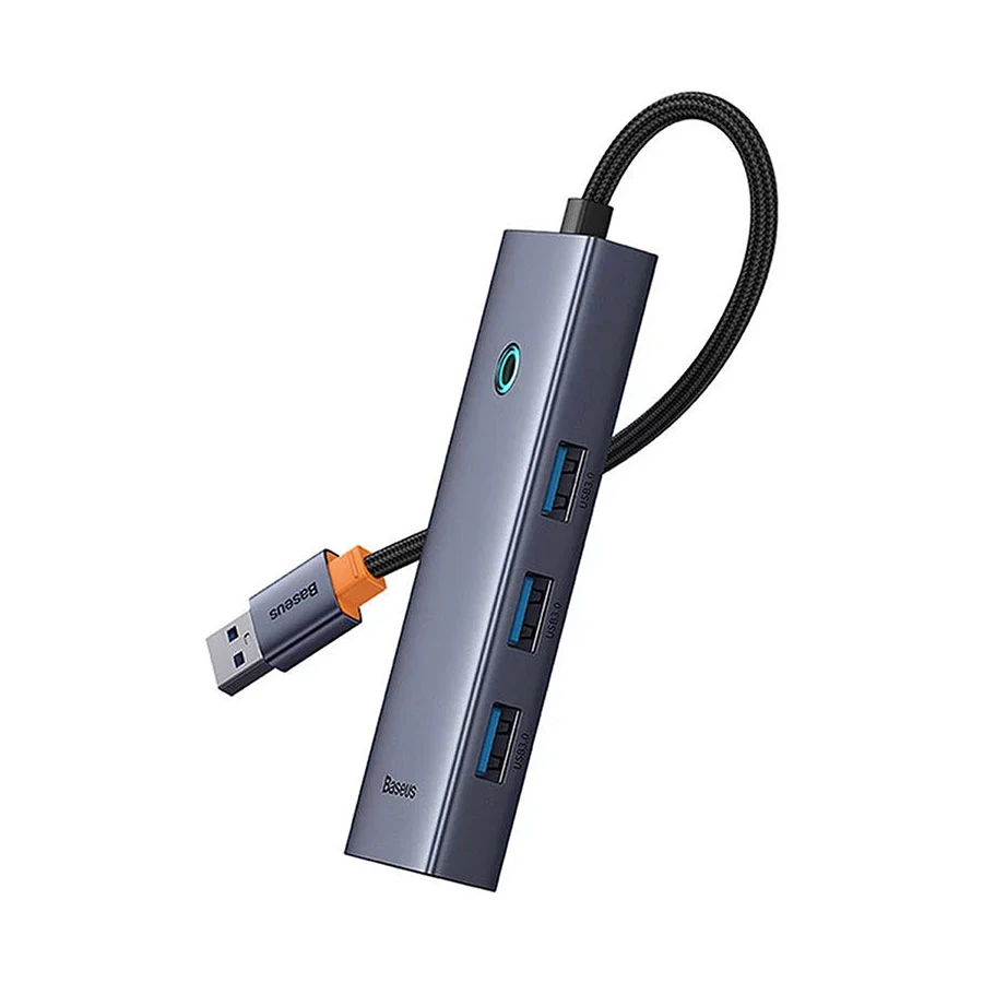 baseus-ultrajoy-series-4-port-usb-male-to-quad-2 Baseus UltraJoy Series 4-Port Space Grey HUB - Image 3