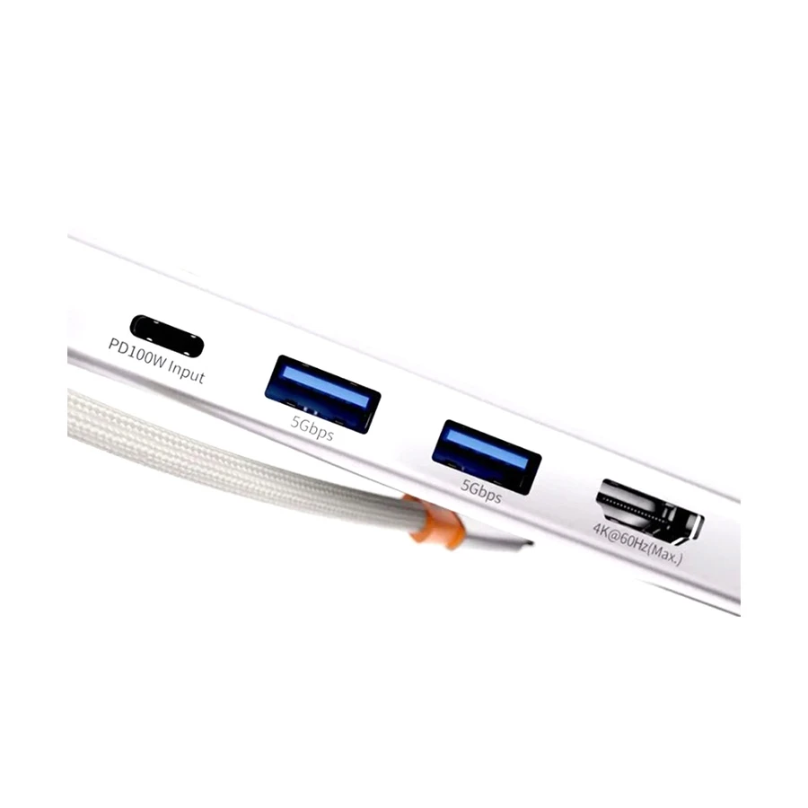baseus-ultrajoy-series-type-c-male-to-hdmi-3 Baseus UltraJoy Series 5-Port AIR Frost HUB - Image 3
