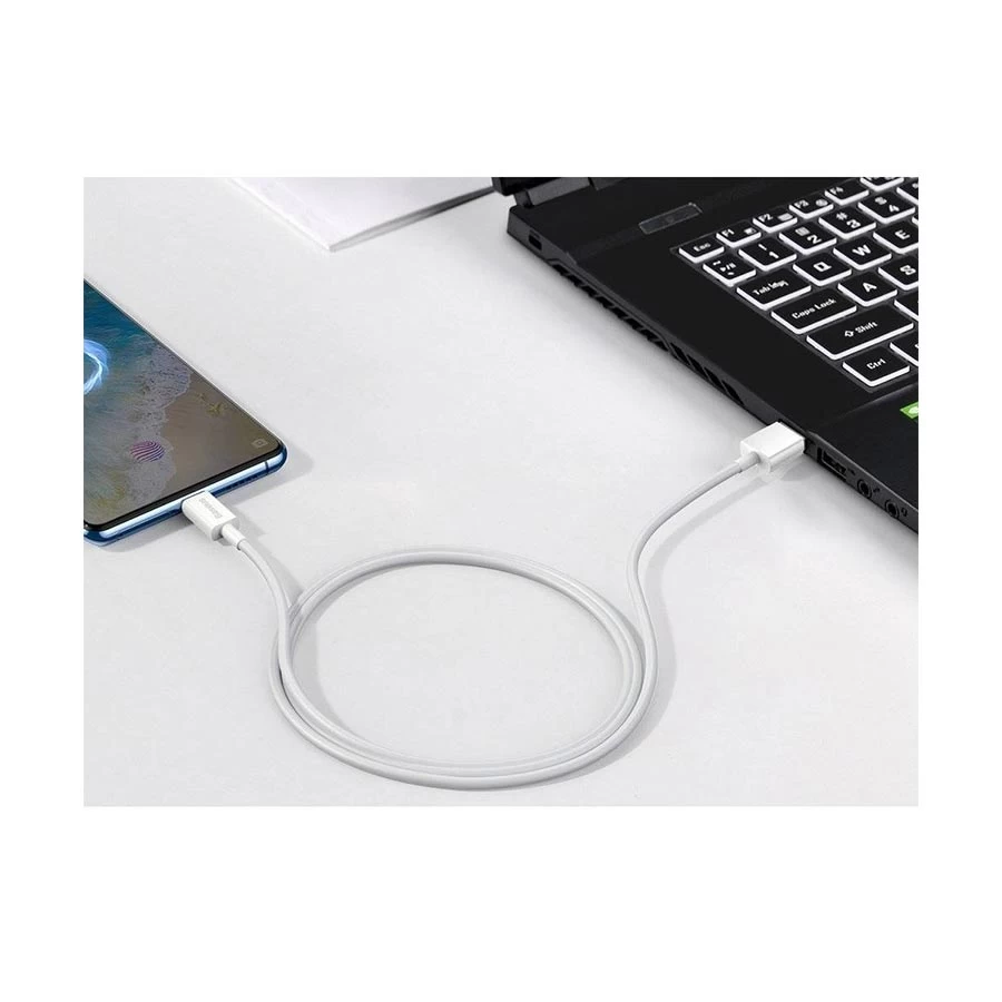 baseus-usb-male-to-micro-usb-male-1-meter-white-41684824543 Baseus Male to Micro USB Male  1M USB White Charging Data Cable - Image 3