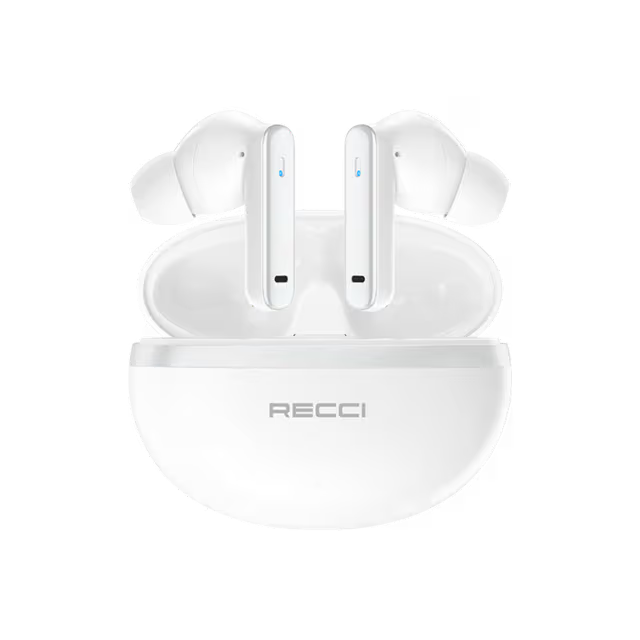 dd07181d3e0843e49a8a995979ccd725 Recci REP-W88 White Wireless ANC & ENC Earbuds - Image 2