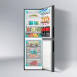 Hisense RBDG266NAFB/BD3 Fusion Blue 270L BMF Glass Door Refrigerator - Image 3