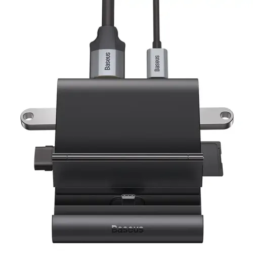 mate-docking-pro-03 Baseus Mate Docking Pro Type-C Mobile Phone Intelligent Black HUB Docking Station - Image 3