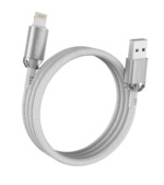 Vyvylabs Crystal Series USB to iP 2.4A White Fast Charging Data Cable - Image 2