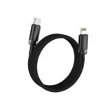 Vyvylabs Crystal Series Type-C to iP 30W Black Fast Charging Data Cable