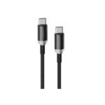 Vyvylabs Crystal Series Type-C to Type-C 60W Black Fast Charging Data Cable