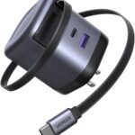 UGREEN 65W GaN Fast Charger with Retractable Cable