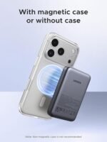 UGREEN 10000mAh Magnetic Wireless Power Bank Space Gray - Image 3