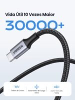 UGREEN USB-C to USB-C PD Fast Charging Cable 5A Max Black 1m - Image 2