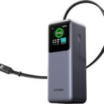 UGREEN 20000mAh 165W Nexode Smart Display Power Bank with Retractable Cable (CCC version)