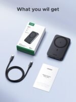 UGREEN 10000mAh Magnetic Wireless Power Bank Space Gray - Image 2