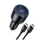 UGREEN 130W 3-Port Fast Car Charger Set
