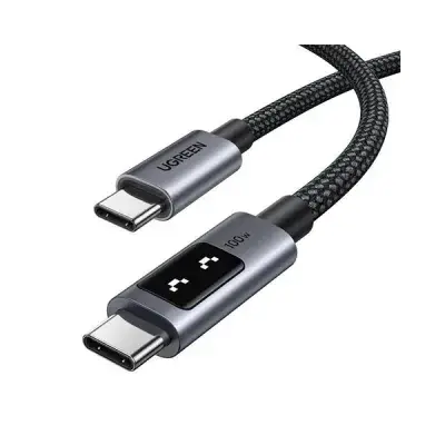 L509 (35513)-1-400x400 UGREEN USB-C to USB-C PD Fast Charging Braided Cable 5A Max 2m - Image 1