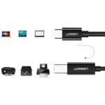 UGREEN USB-C -to USB-B 2.0 Printer Cable 2m (Black) - Image 3