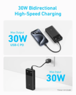 Anker Powercore 30W 20000mAh Portable Power Bank With USB C Cable - Image 3