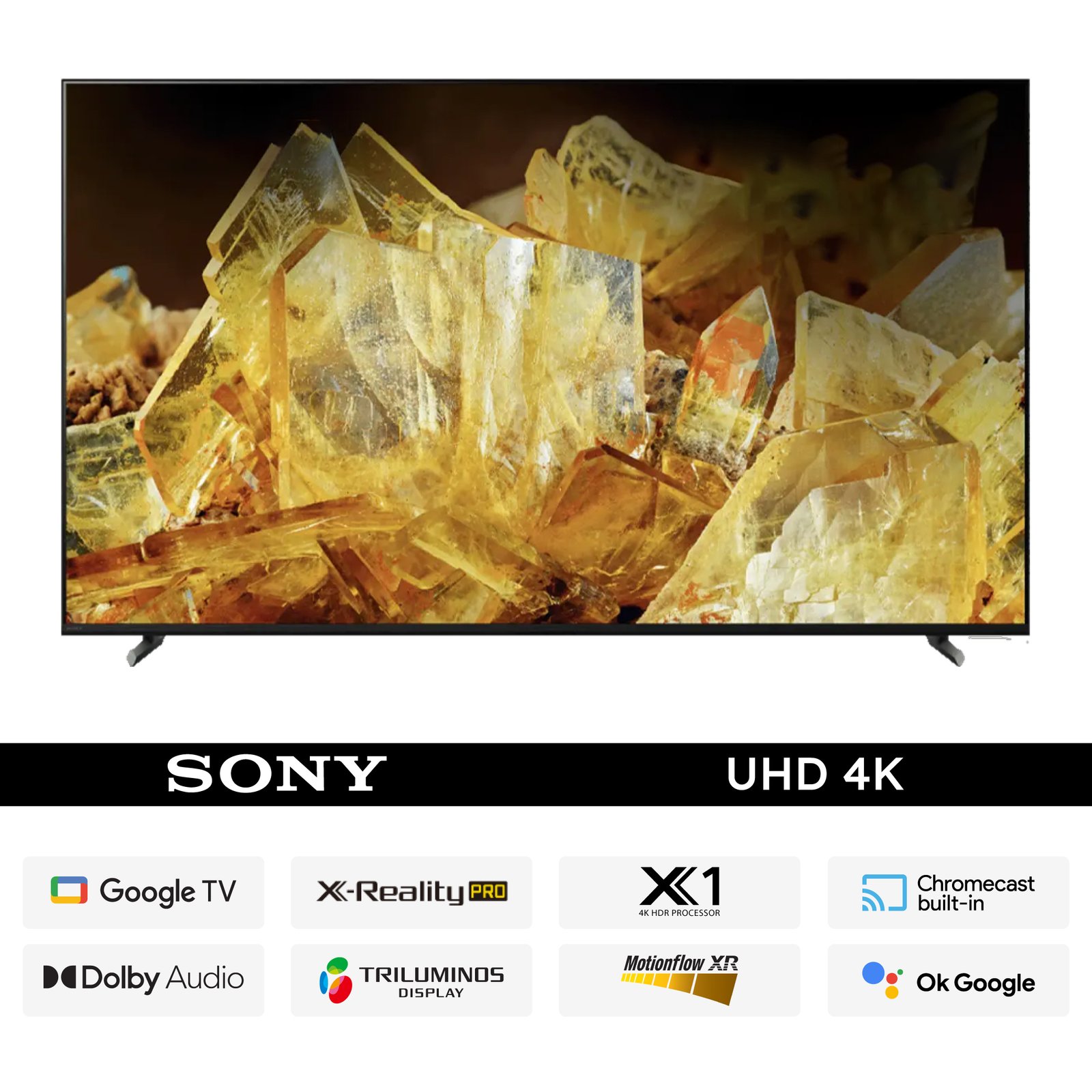 0101204-01 Sony Bravia XR-65X90L 65'' 4K UHD Smart Full Array LED Google TV - Image 1