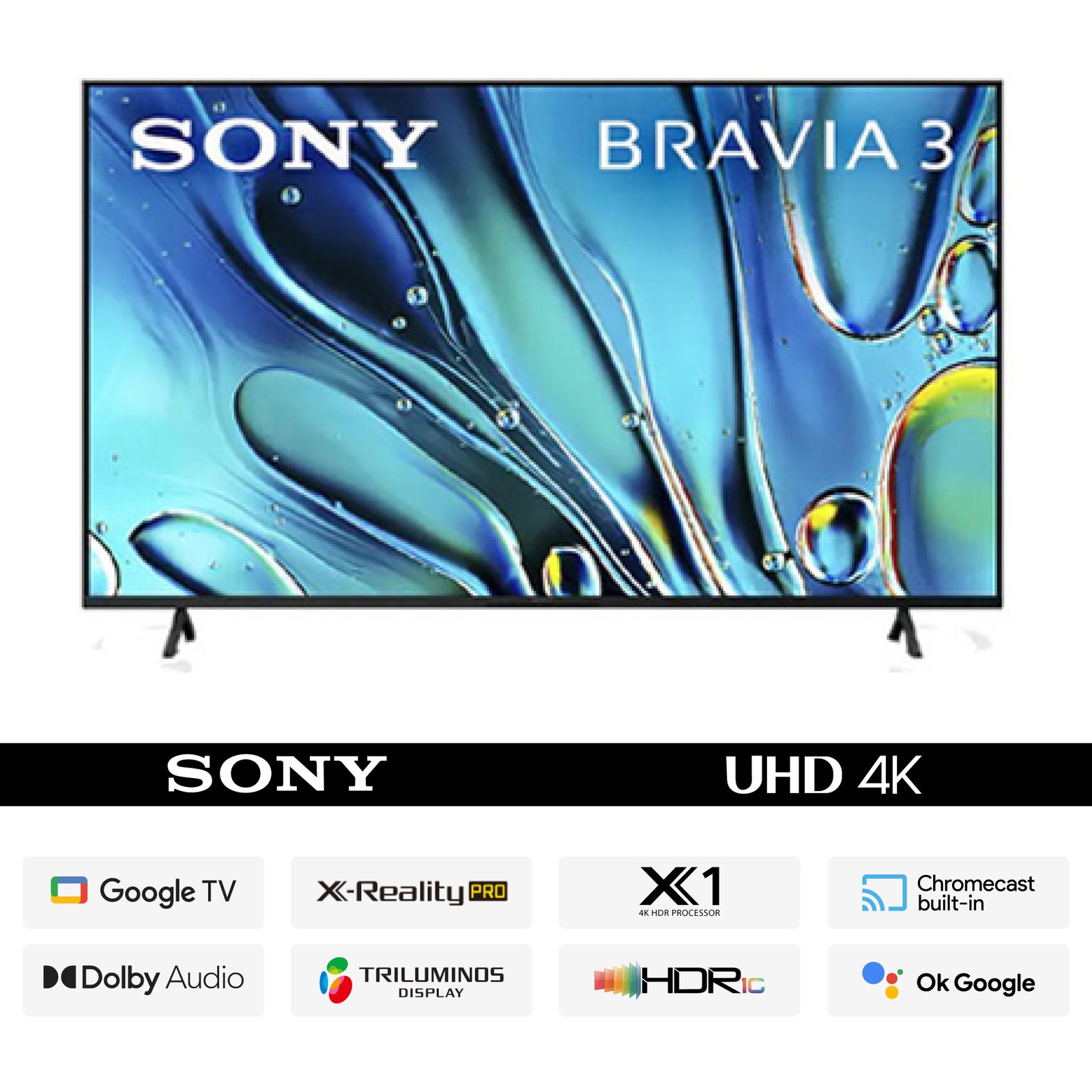 23. Sony Bravia 3 85″ K-85S30 4K UHD Smart Google TV-01 Sony Bravia 3 85″ K-85S30 4K UHD Smart Google TV - Image 1