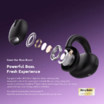 Oraimo OPN-373 OpenSnap Gravity Black Open-Ear True Wireless Earbuds - Image 4
