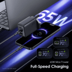 Oraimo HyperGaN 65 OCW-7652E+116CC 65W GaN Black Wall Charger Kit with 100W CC Cable - Image 4