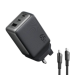 Oraimo HyperGaN 65 OCW-7652E+116CC 65W GaN Black Wall Charger Kit with 100W CC Cable