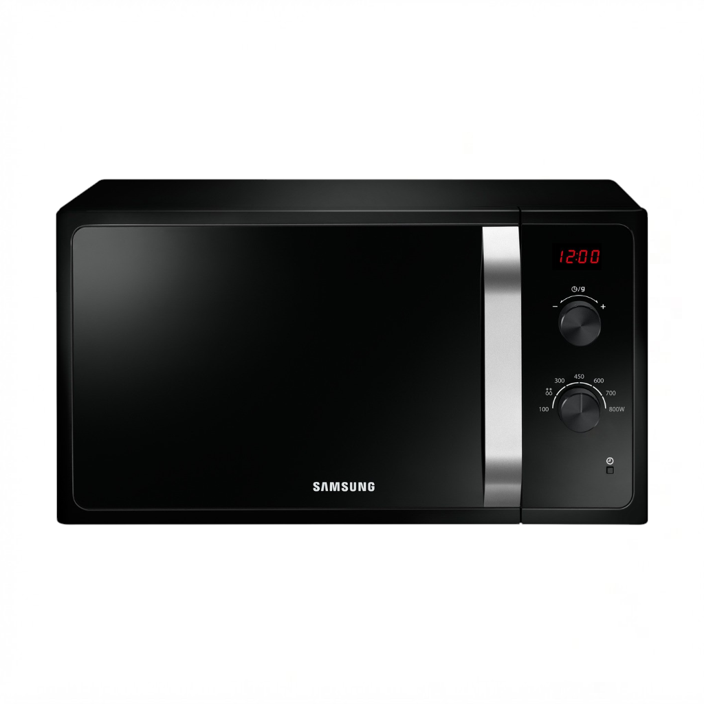 Samsung MS23K3555EW_ST_11 Samsung MS23K3555EW/ST 23L Solo Black Microwave Oven - Image 1