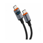 Foneng X116 Braided 1.2M Type- C to Type- C 60w Black Cable - Image 2