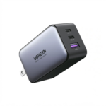 UGREEN NEXODE 65W USB-C GaN 3 Ports (Black) Wall Charger US Plug - Image 4